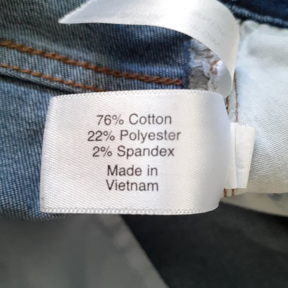 Lane Bryant Signature Fit Boyfriend Denim Midi-Rise Short Dark Wash Blue Size 18 - Picture 10 of 12